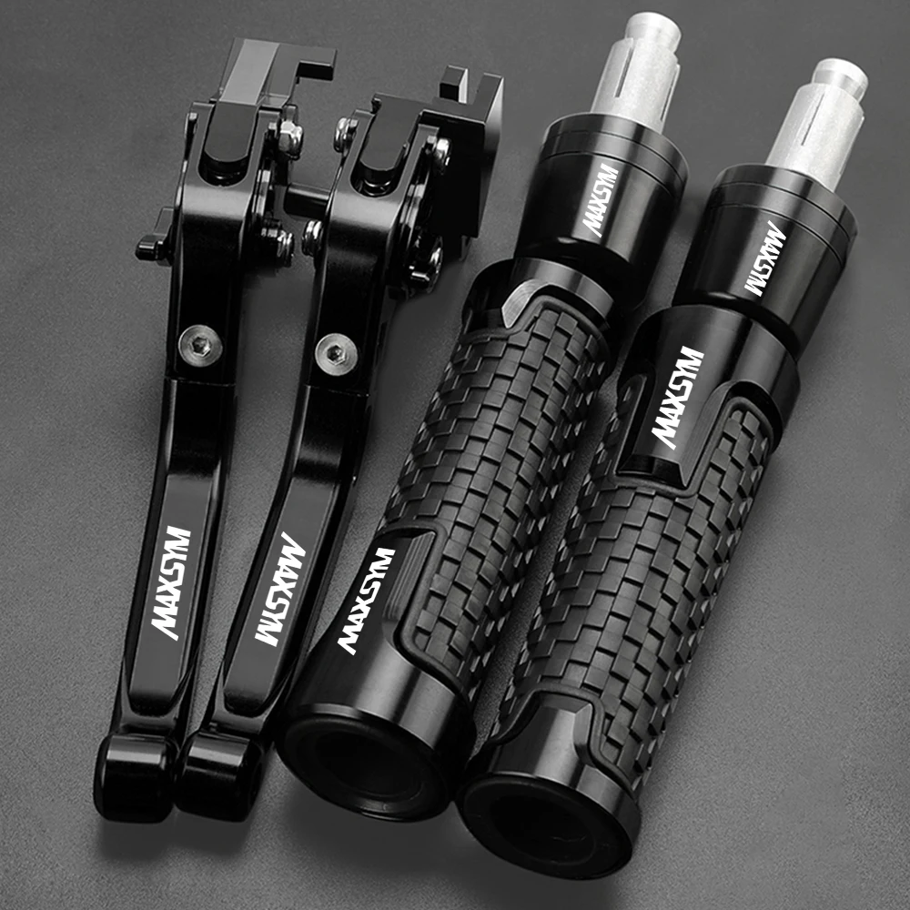 

Motorcycle Accessories For SYM MAXSYM MAX SYM 400i 600i MAX 400 600 Adjustable Brake Clutch Levers Handlebar Handle Grip Ends
