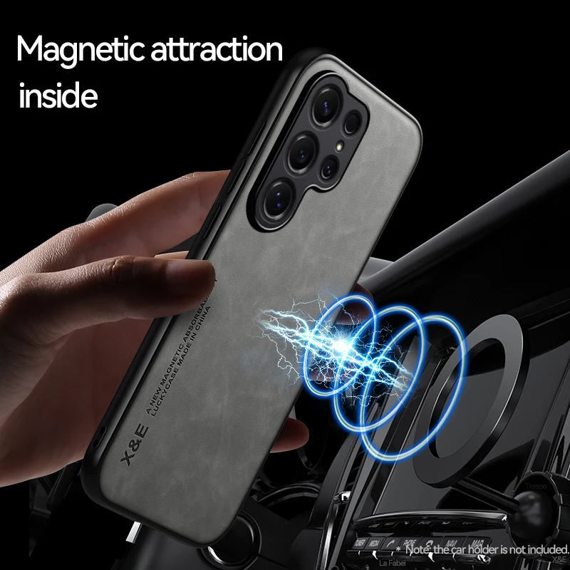 Luxurious Sheepskin Magnetic Phone Case for Samsung Galaxy Series