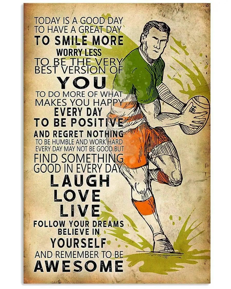 Rugby Wall Decor Rugby Signs Rugby Day Plaques Signs - Home Living Room Wall Plaque