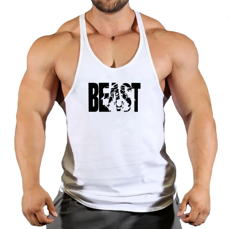 Men's Vest Sportswear Singlet Brand Vests Bodybuilding and Fitness Stringer Singlets Undershirt Man Clothing Muscular Shirt Gyms