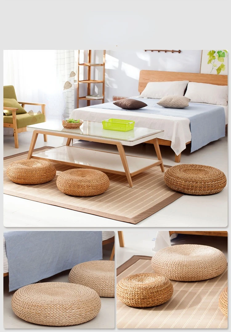 Straw Futon Cushion Tea Ceremony Home Ground Japanese Tatami Meditation Meditation Worship Mat Cattail Floor Cushion 6
