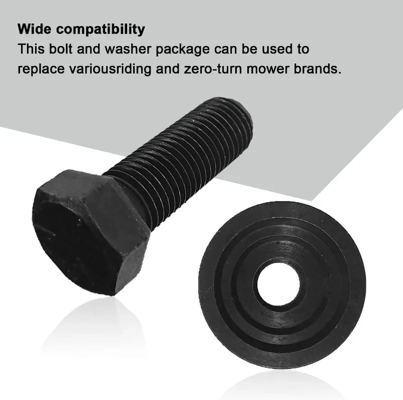 4pcs Blade Bolt Washer Lawn Mower Parts /Tractor Blade Bolt with Cupped Washer Garden Tool Accessories