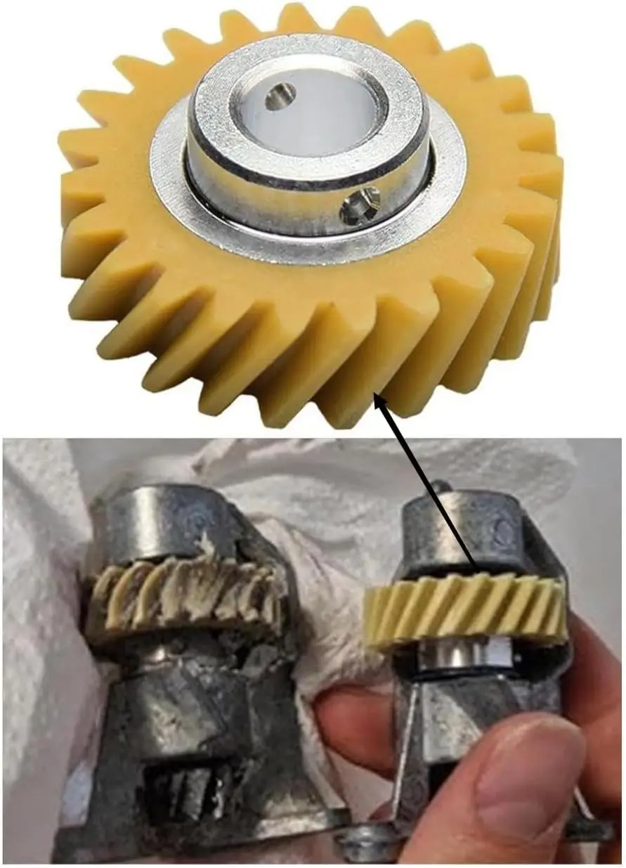 W10380496 Carbon Brushes Replacement W10112253 Mixer Worm Gear for Whirlpool & KitchenAid Mixers Replace Parts 4162897 4169830 A mixer replacement parts