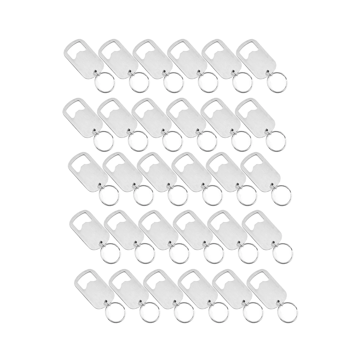 

30 Pcs Stainless Steel Bottle Opener Keychain Beer Opener Portable Beer Bottle Opener for Kitchen and Party S