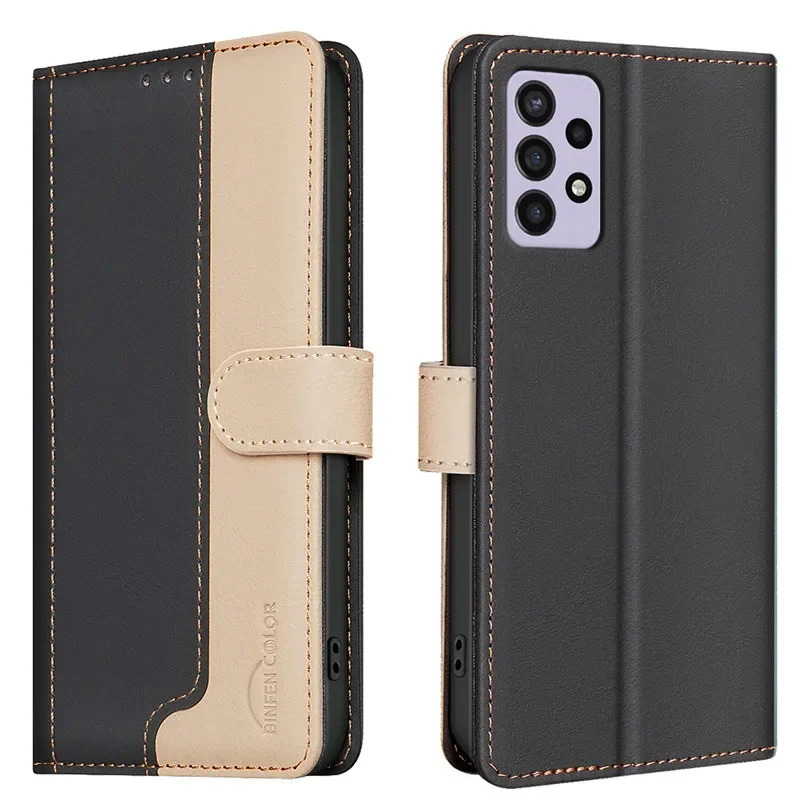 Leather Wallet Flip Case - Elegant Protective Cover