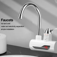 Robinet chauffant électrique instantané 3000W, chauffe-eau rapide, température réglable, robinet d'eau chaude numérique, accessoires de cuisine et de salle de bain 2