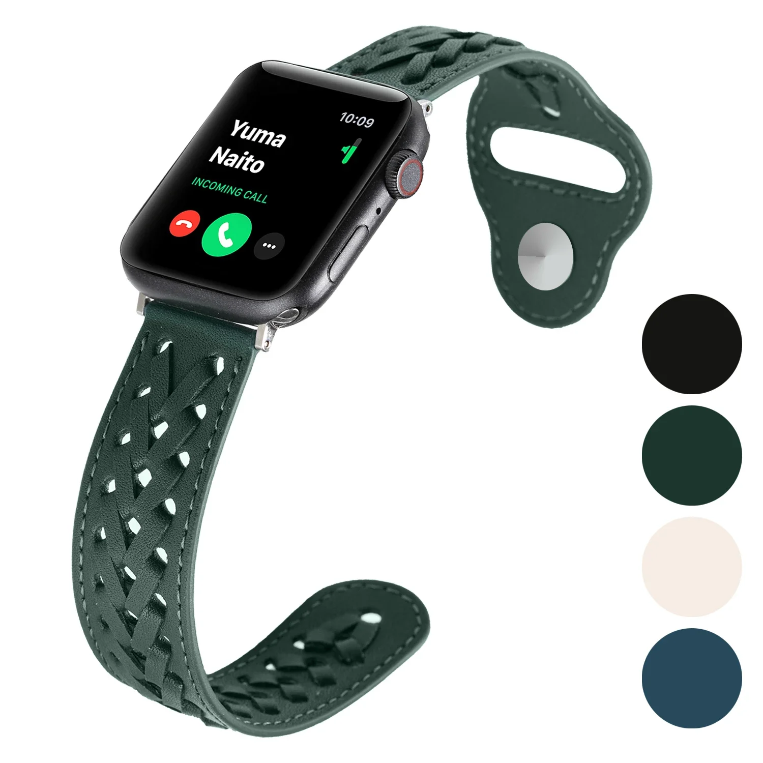 Genuine Leather Strap For Apple watch ultra/2 band 45mm 41mm 44mm 42mm 40mm 38mm Bracelet Braided Belt iWatch 9 8 7 6 5 4 Correa