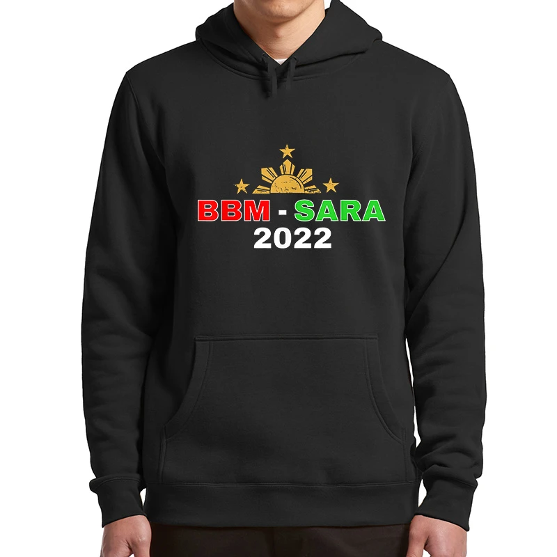 BBM Sara 2022 President BongBong Marcos Inday Duterte Hoodie Winter Sarcastic Long Sleeves Asian Size Sweatshirt For Unisex dark green hoodie