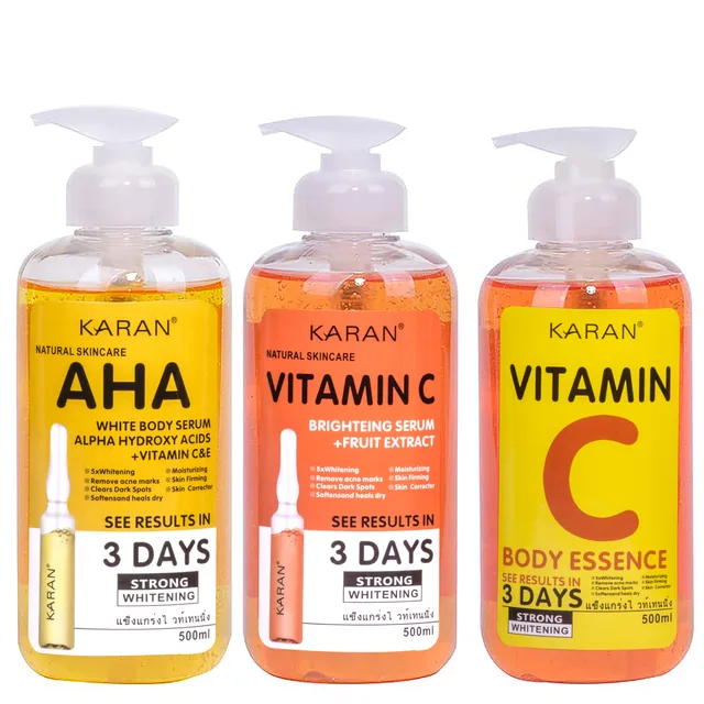 500 Ml-Es Vitamin C & Ve Arc Szérum Vc Gyümölcssav-Ragyogó Javítás Öregedésgátló Test Esszencia Alfa-Hidroxisavak (Aha) Essence - Image 5