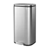Stainless Steel Garbage Can with Silent Lid, Durable Pedal & Inner Bucket, Pedal Garbage Bin for Kitchen Inside Outside 1