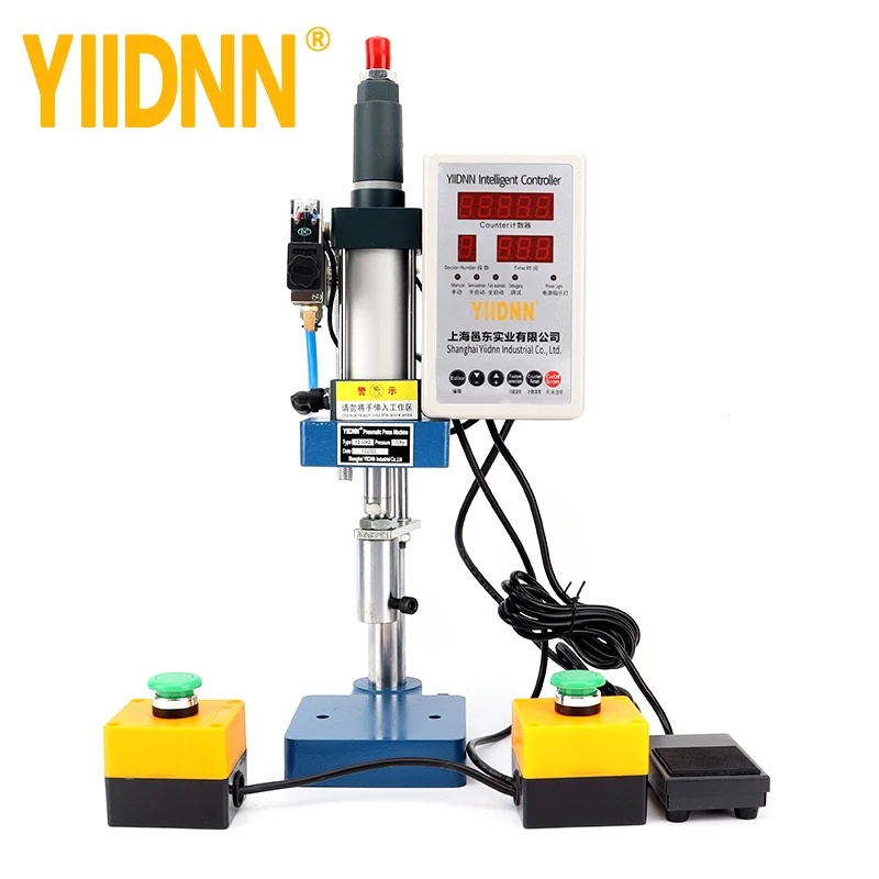 YIIDNN CE small pneumatic punch press with contoller and daul buttons stamping punching machines