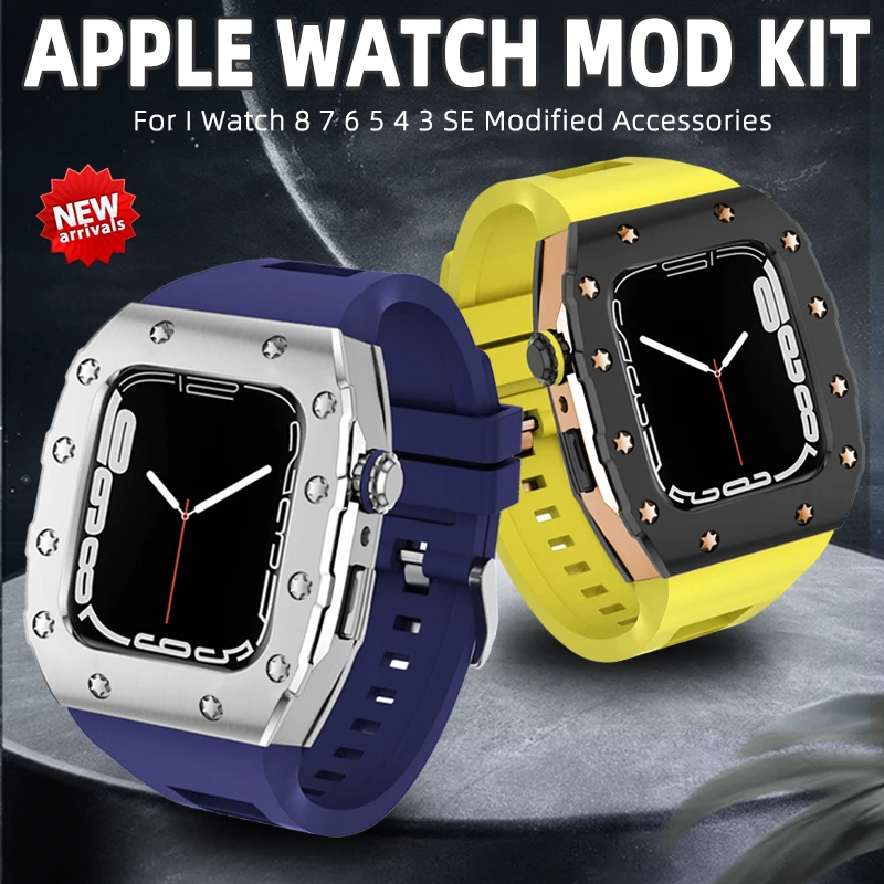 New Luxury Modification Kit Metal Frame Bezel For Apple Watch Band Case