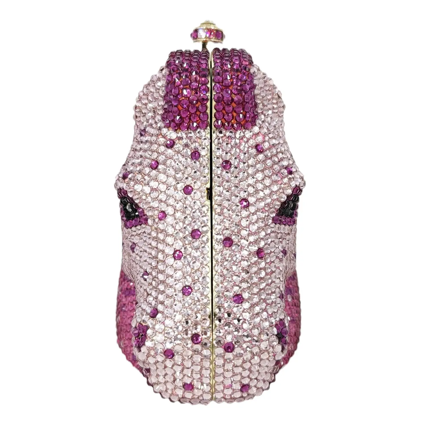 Pochette Cristal Tête De Cheval Boutique De FGG Avec Strass - Sac Soirée Élégant Pour Mariages Et Événements