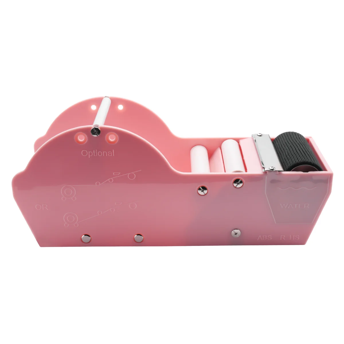 

Desktop Pink Tape Dispenser,Water Activated Tape Dispenser, Tape Dispenser Sealing for Carton