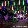 30/50cm Solar LED Meteor Shower Light Holiday String Light Waterproof Fairy Garden Decor Outdoor Led Street Garland Christmas 5