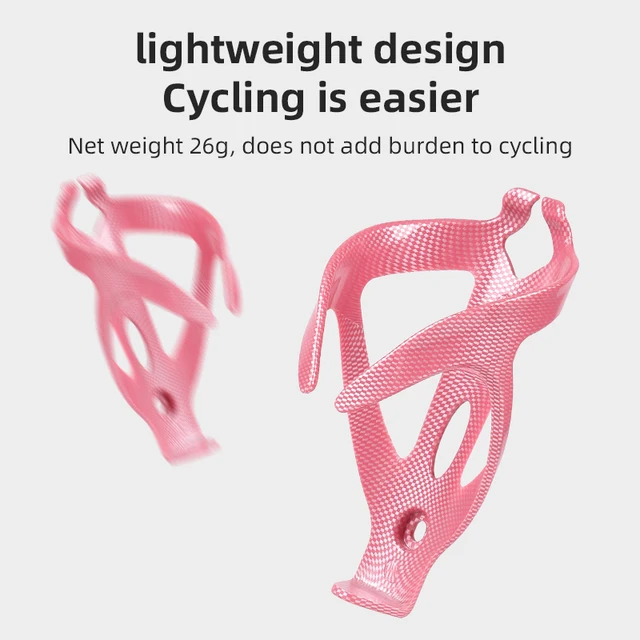 Ultralight Carbon Pattern Bike Bottle Cage High Elastic Road Bicycle Bottle Holder Unique MTB Water Bottle Mount Bike Accessory 4