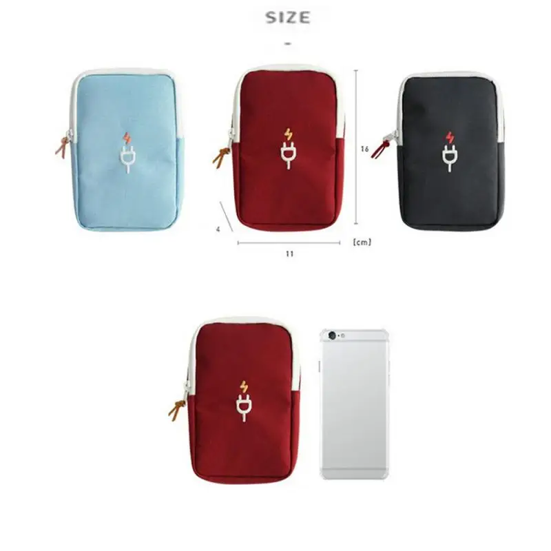 Travel Gadget Organizer Bag Portable Digital Cable Bag Electronics Accessories Storage Carrying Case Pouch for USB Power Bank