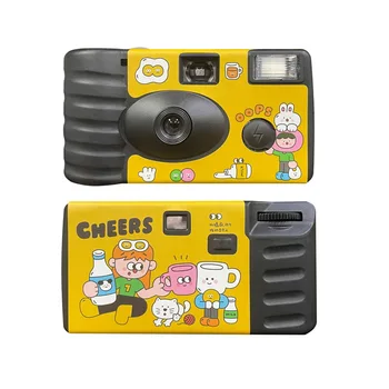 2024 Nuova fotocamera a pellicola usa e getta monouso con flash 27 foto di esposizione 31mm F11 30mm F9 ISO400 FYE Retro Camera