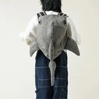 Women Cute Shark Backpack Lightweight Large Capacity Animal Travel Daypack Bookbag for School Travel Outdoor 1