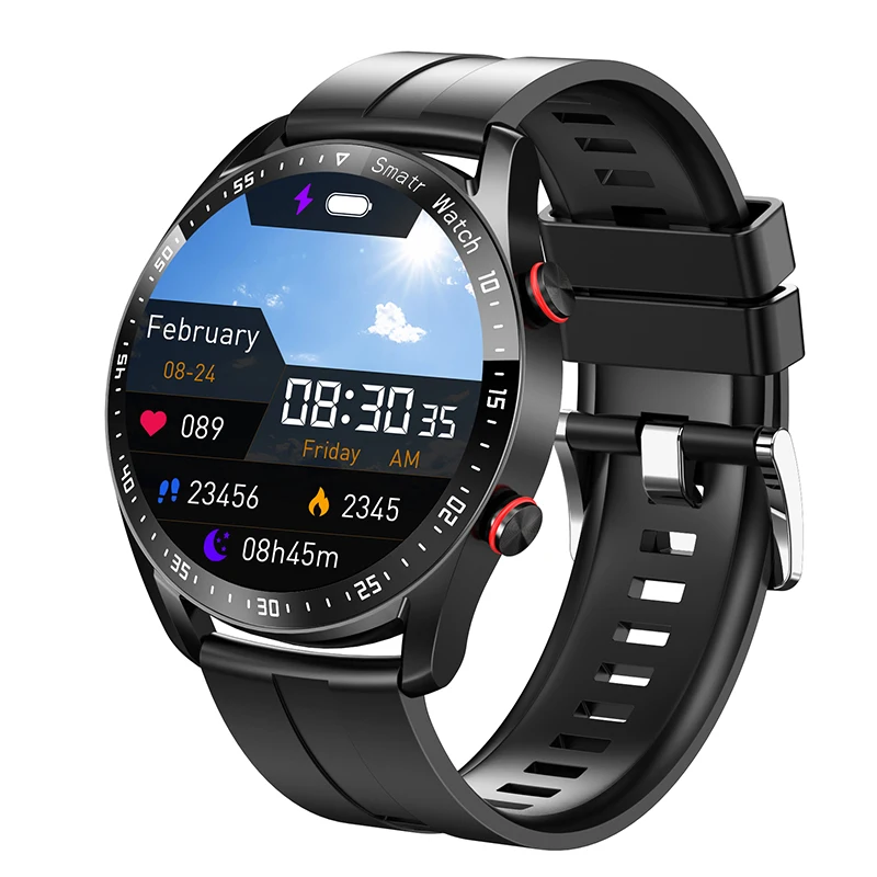 Tanie HW20 ekg + PPG połączenia Bluetooth inteligentny zegarek 2022 mężczyzn w pełni dotykowy zegarek sklep