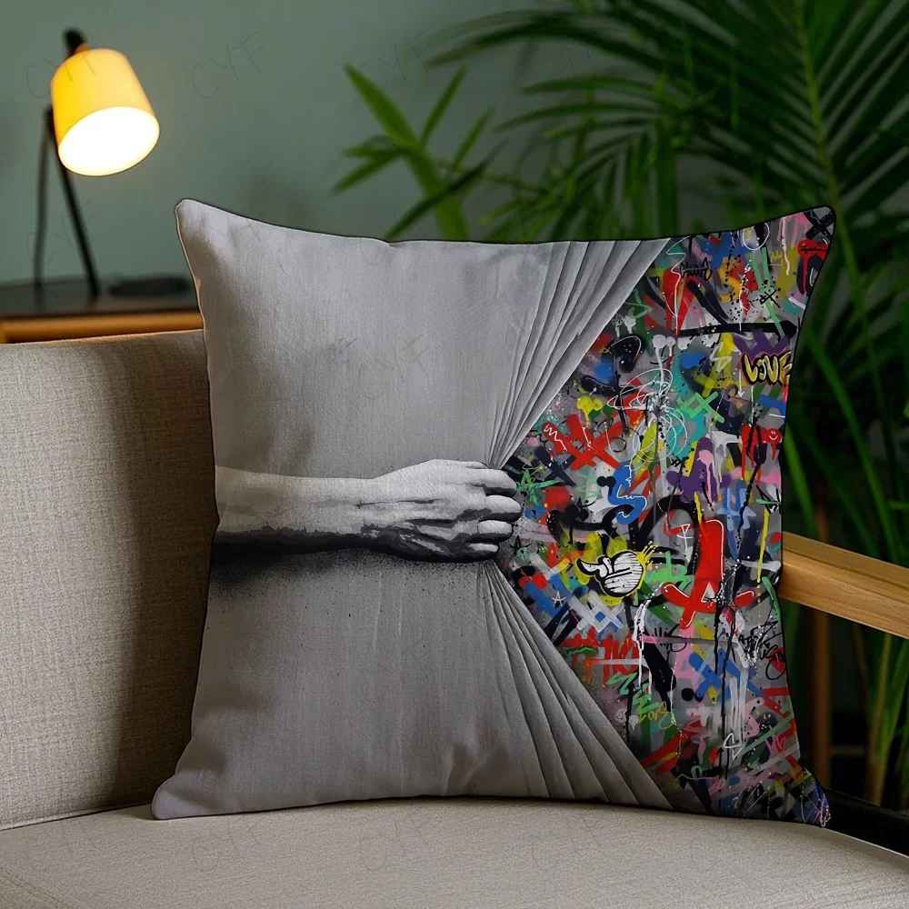 Embroidered Nordic Throw Pillow Covers