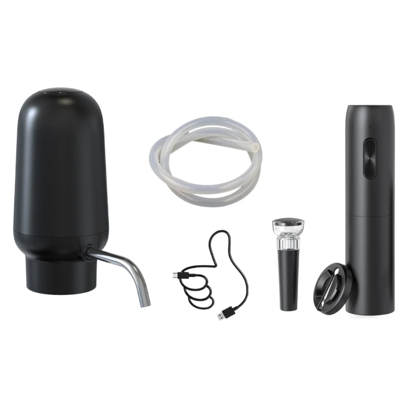 Electric Wine Pourer and Aerator Rechargeable Wine Decanter Stoppers Accessories for Women and Lovers