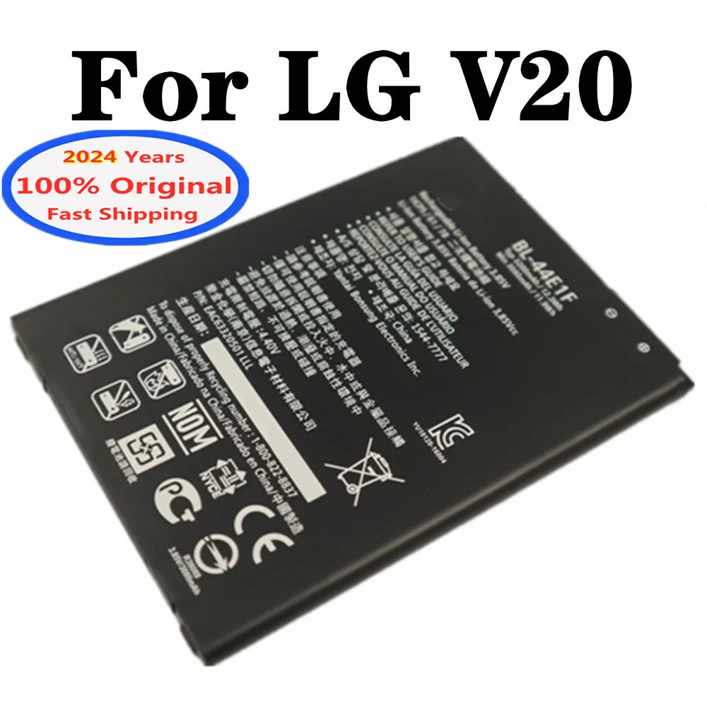 

2024 Years New BL44E1F Battery BL 44E1F For LG V20 VS995 US996 LS997 H990DS H910 H918 LG Stylus3 LG-M400DY 3200mAh Phone Battery