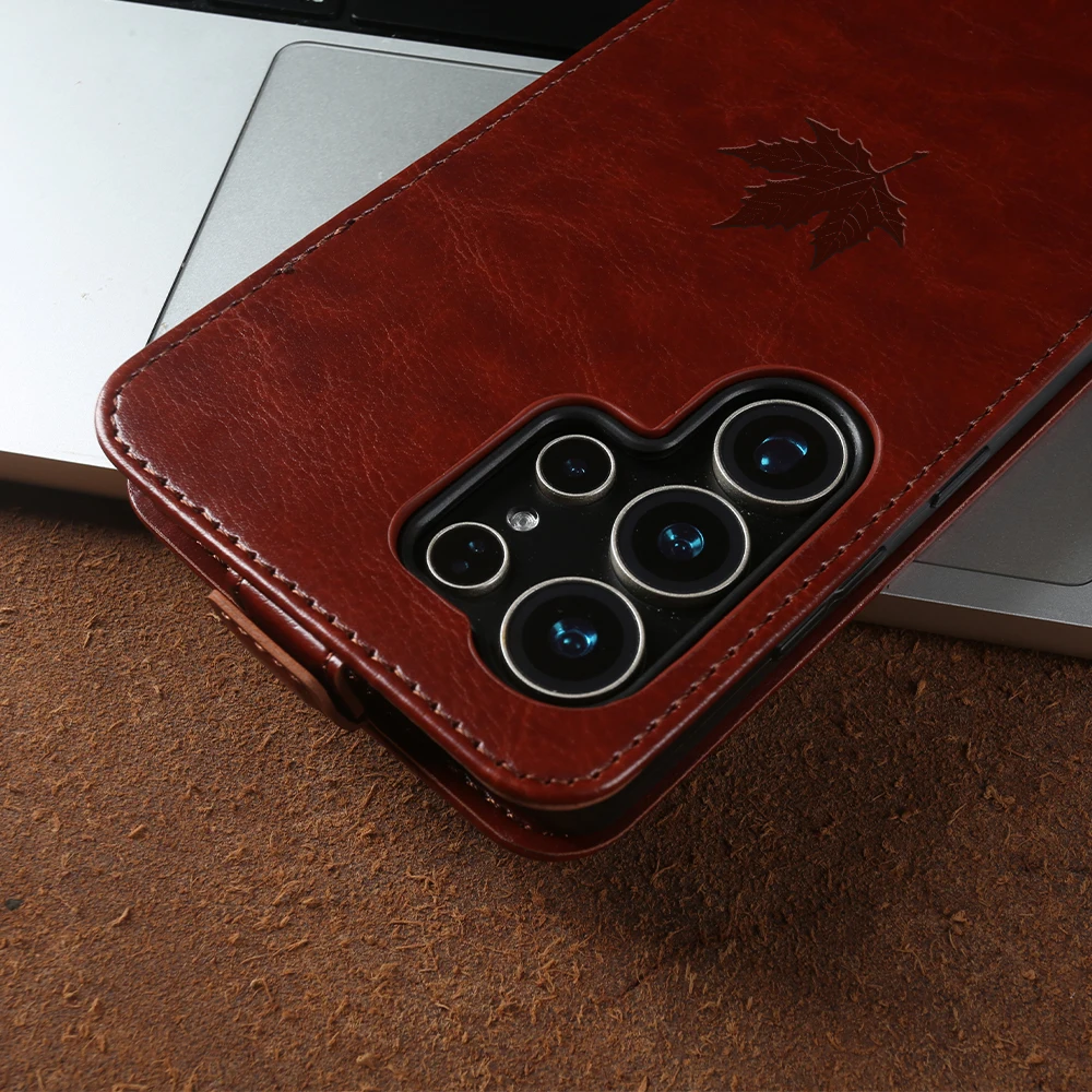 Premium Shockproof Leather Case with Front and Back Protection
