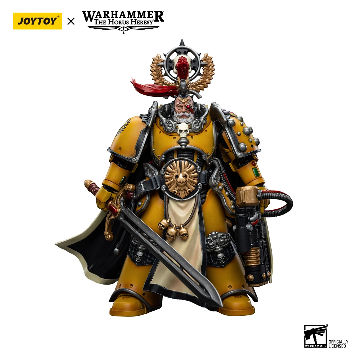 

Joytoy Warhammer "the Horus Heresy" Imperial Fists Legion Praetor with Power Sword Action Figure Model Collectible New Toy