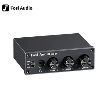 포시 오디오 Q4 미니 스테레오 USB 게임 DAC 및 헤드폰 앰프, 오디오 컨버터 어댑터, 가정 데스크탑 전원, 액티브 스피커
