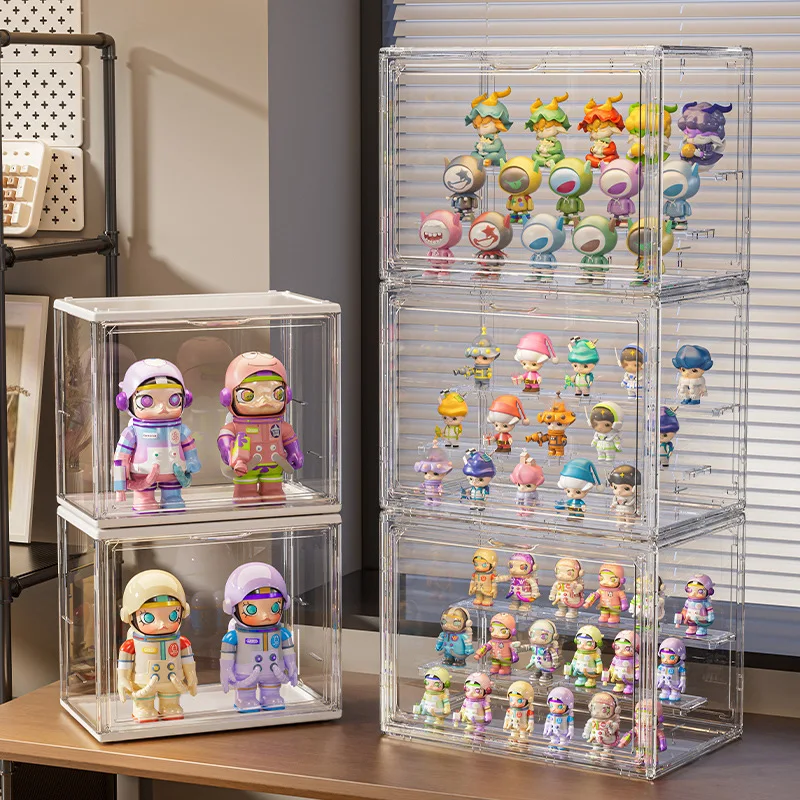 1PC Blind Box Display Box Transparent Acrylic Box Blind Box Storage Display Stand Handmade Display Cabinet Acrylic Display Box