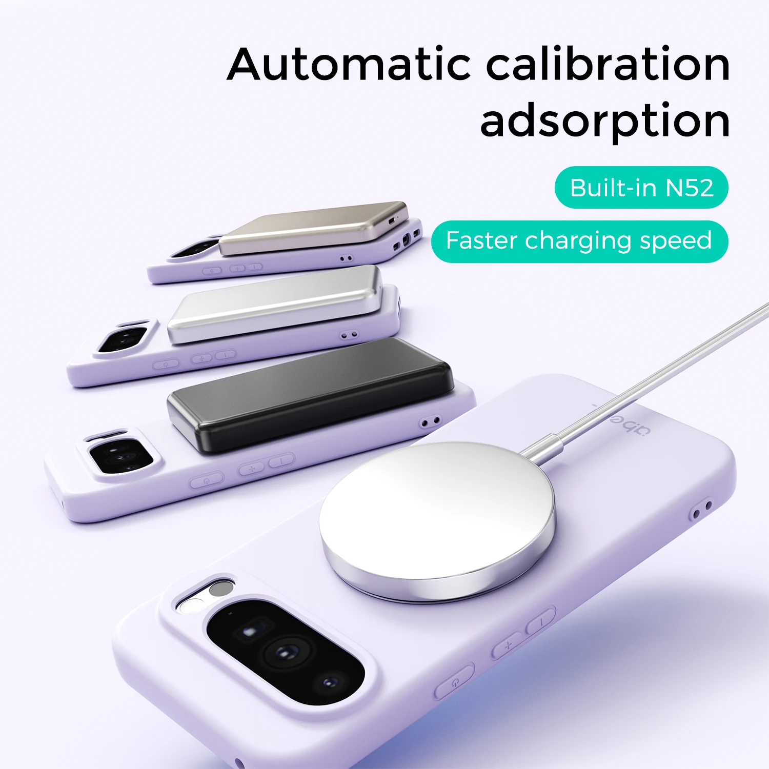 Luxury Silicone Phone Case with 360° Rotating Magnetic Holder and Stand, Skin-Friendly Feel