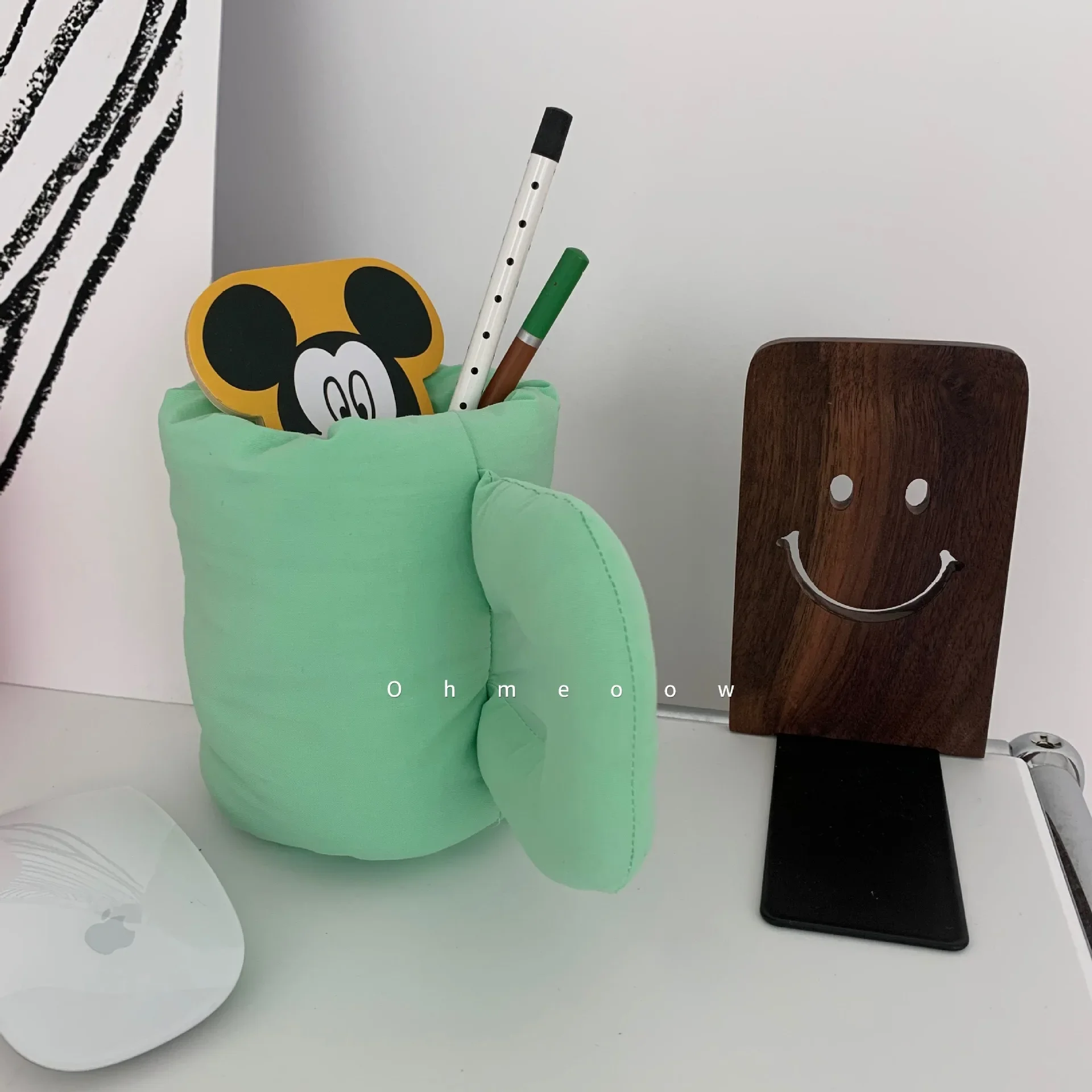 1Pcs 머그잔 모양 대용량 책상 펜 홀더 연필 메이크업 보관 상자 데스크탑 주최자 스탠드 케이스 학교 사무용품