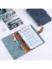 A6 Faux Leather Button Closure Loose Leaf Binder With Cash Envelope Pockets & Replacement Storage Bag ,Used for Bookkeeping, Sav 3