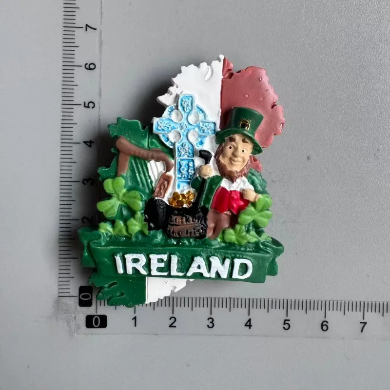 Ireland Cartoon Souvenir Fridge Magnets - World Tourism Home Decoration