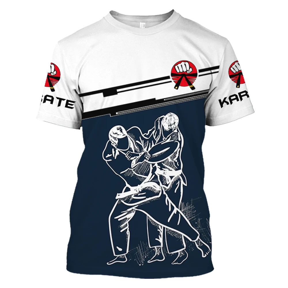 Karate T-shirt For Men Sports Wind Men's Shirt 3D Print