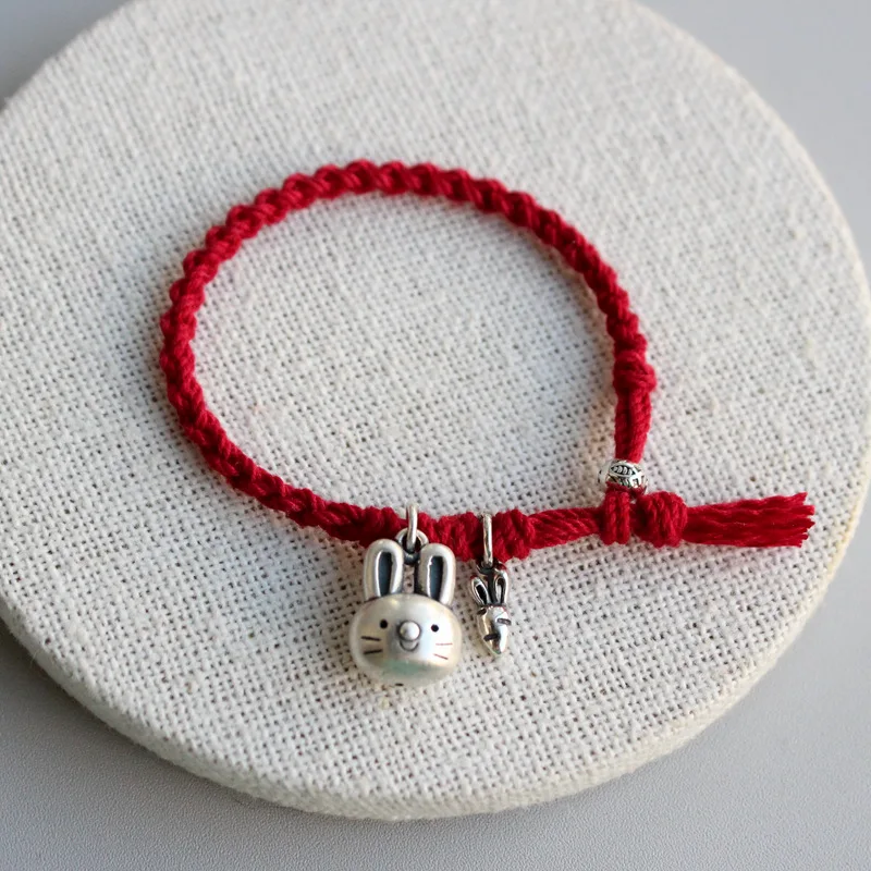 La Monada 17cm Length Can Customized 999 Pure Silver Rope Bracelets