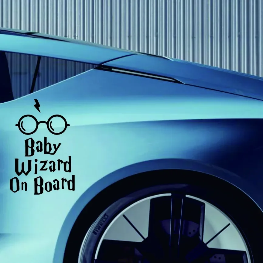 

Baby Wizard on Board Body Window Car Sticker Funny Vinyl Decal Car Styling Accessories 11.2X16.5CM