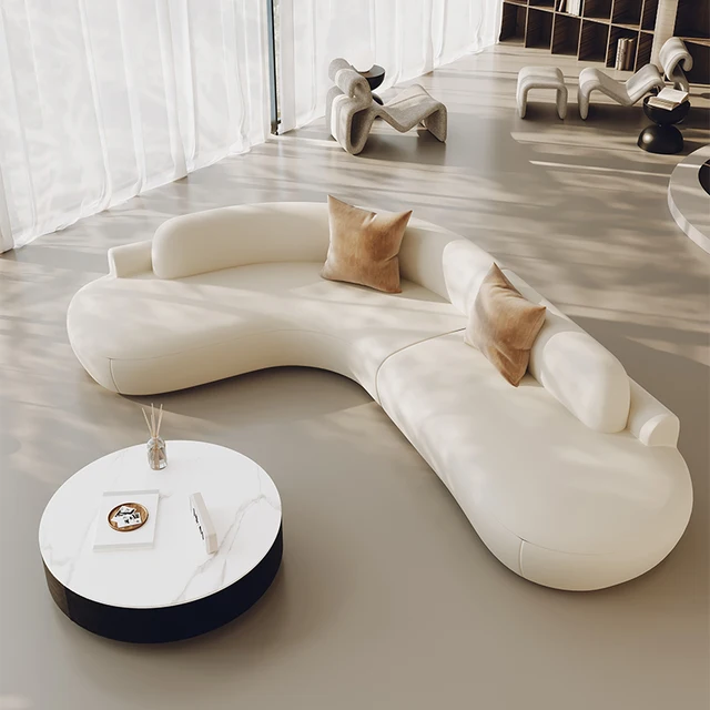 Modern Luxury Living Room Sofas White Minimalist Comfortable Large Size Living Room Sofas Designer Muebles Terrace Furniture