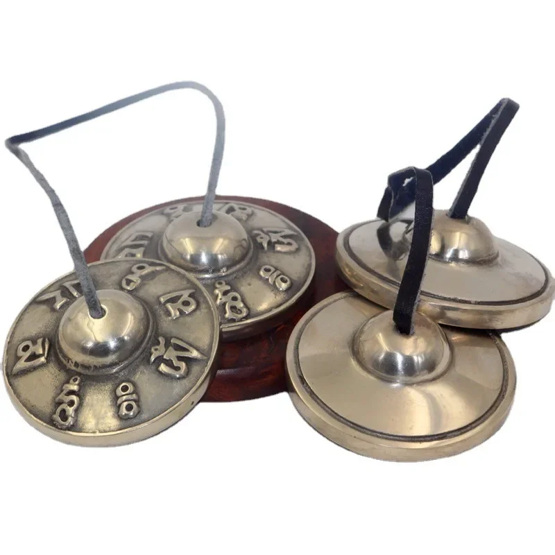 Yoga Healing Sounds Tibetan Musical Instrument Bell Diatonic Bells Musical Instrument Jingle Bells Meditation Plates hand bell