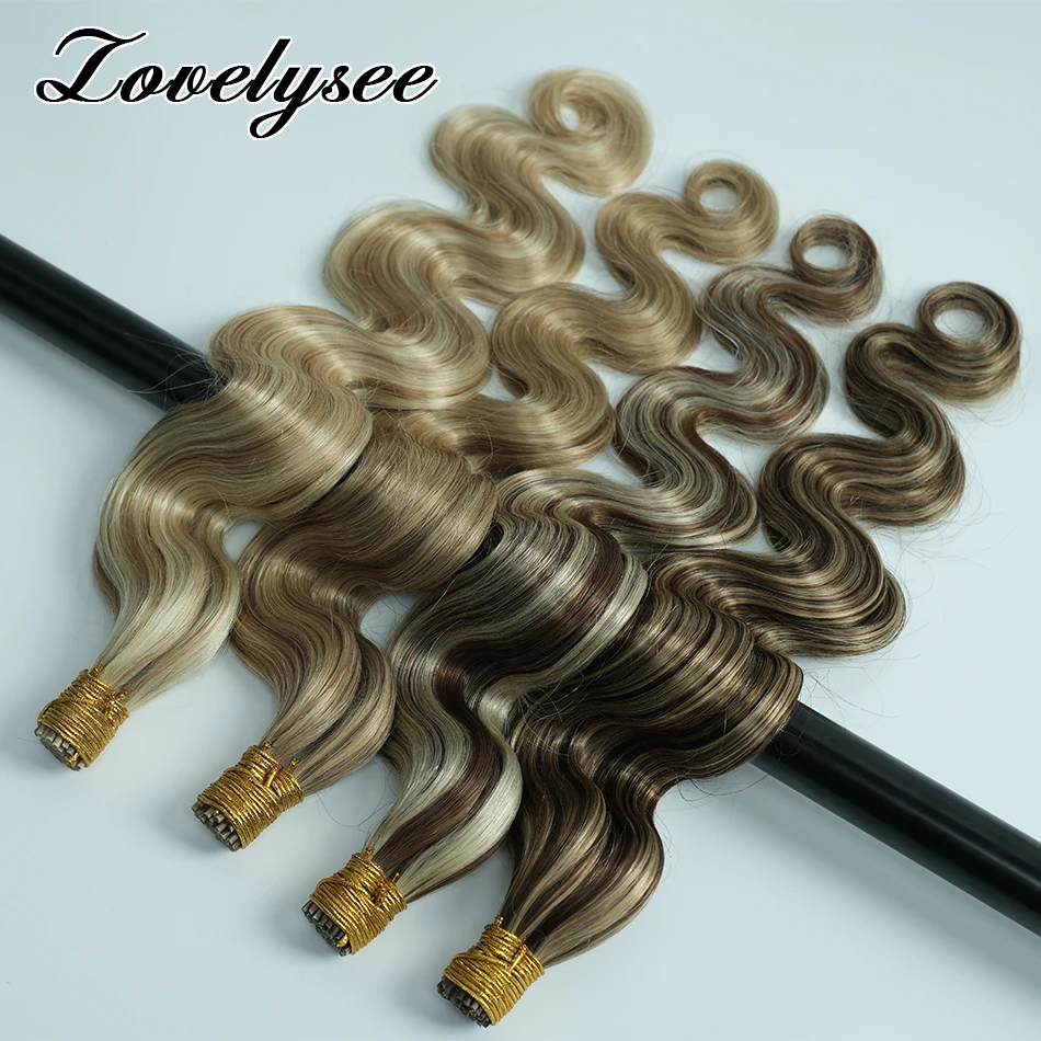 12"-26" Body Wave I Tip Human Hair Extensions Brazilian Keratin Natural Color Real Human Hair Natural Fusion Hairpiece For Women