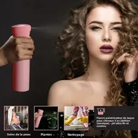 6 pièces/ensemble ensemble de brosses à cheveux coiffure vaporisateur bouteille cheveux tressage boucle Rat queue peigne taquin cheveux Brsuh bord contrôle brosse à cheveux 3