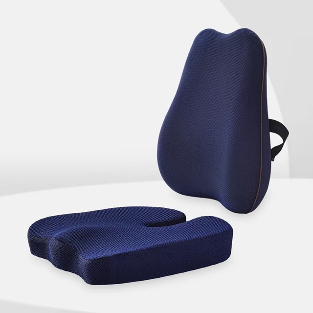 Obusforme seat cushion and back support, cure for uncomfortable