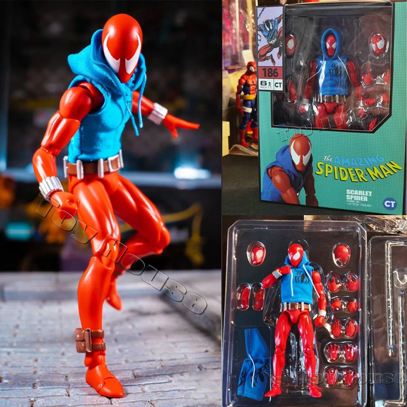 In Stock Ct Toys Spiderman Mafex 186 Scarlet Spider The Amazing