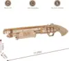 Robotime Rokr Corsac M60 Toy Gun 3D Wooden Puzzle Mechanical Building Model Kit for Children 14 Years Christmas gift 5
