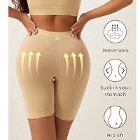 1pcs Women's Seamless Elastic Fitted Shorts High-Waist Arm-Raising Sports Breathable Safety Panties Female Fitness Yoga Pants - Image 3
