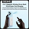 4 in 1 Macsafe Power Bank 10000mAh PD20W with Cable Fast Charging Powerbank Magnetic Wireless Charger For iPhone Xiaomi Samsung 2