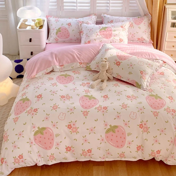 磨毛植物羊绒床品三件套 FS012芊芊生活 美国中号(被套203cmx228cm 枕套66cmx51cm)(可能FBA仓库发货)-5