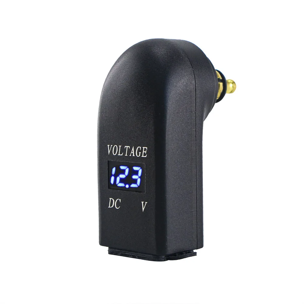 

12V-24V 4.8A Waterproof Dual USB Charger Power Adapter LED Voltmeter DIN Plug Socket For BMW For Hella Motorcycle