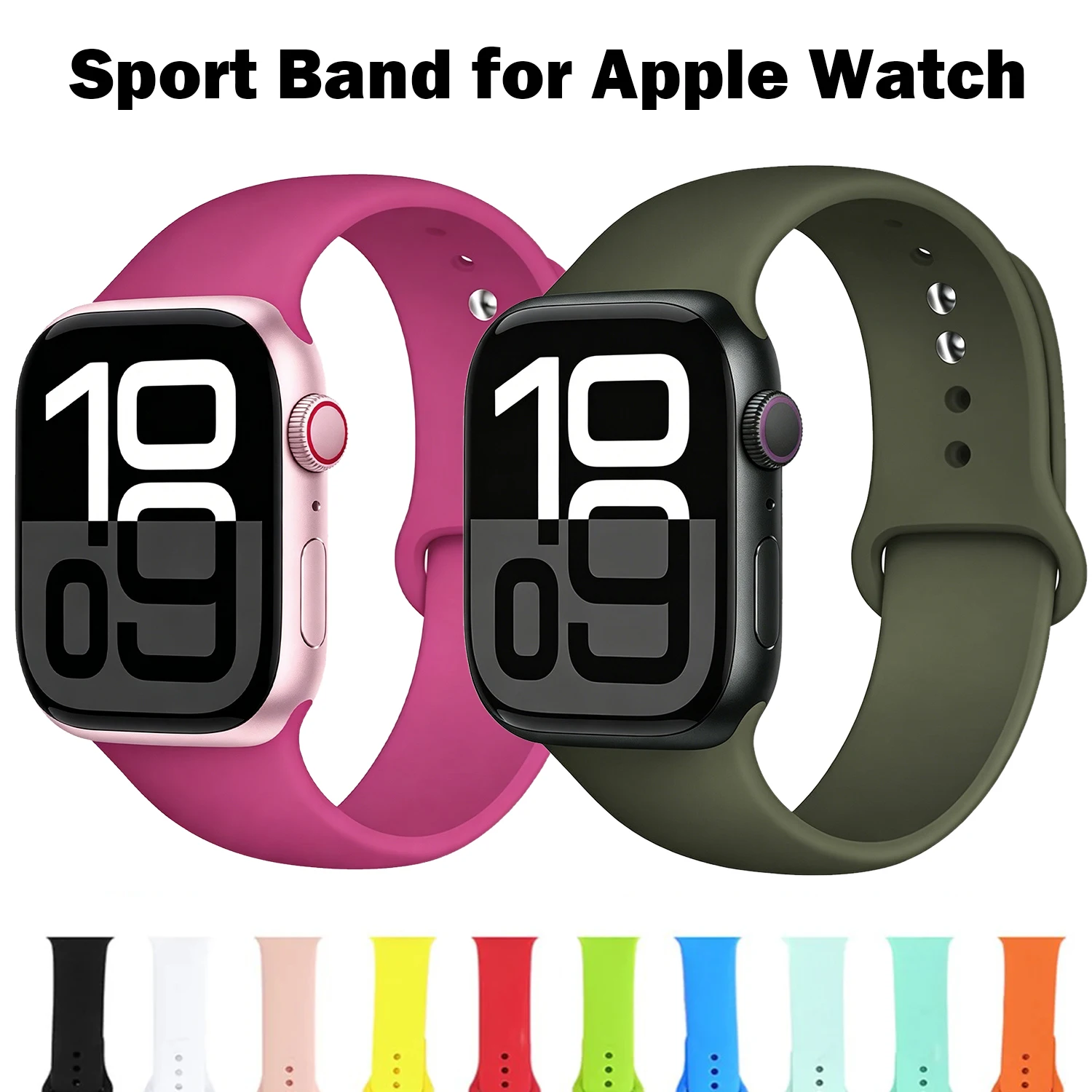 Premium Silicone Sport Band for Smartwatches - Versatile and Stylish Bracelet
